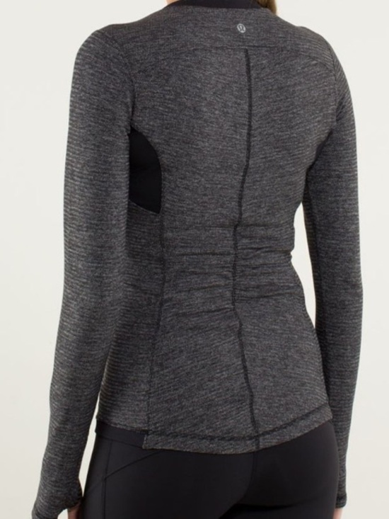 lululemon athletica Sweaters - lululemon athletica Base Runner Long Sleeve Top — Black Heather
